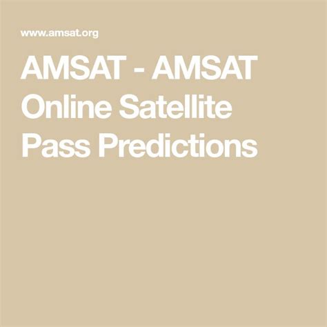 amsat|amsat satellite prediction.